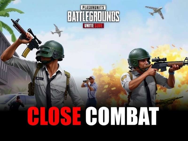 PUBG Mobile Close Combat Banner showing Indian players in intense melee fights