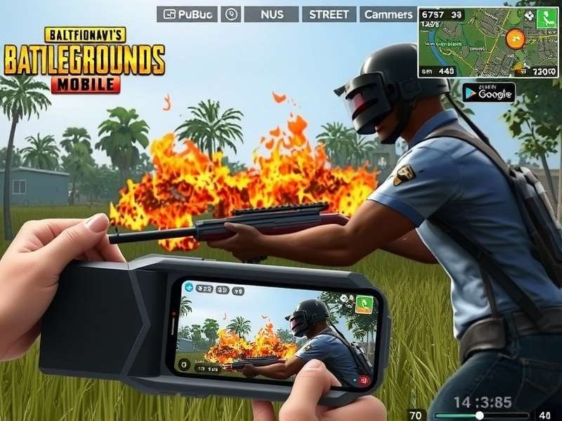 Indian YouTuber streaming PUBG Mobile Close Combat gameplay with Hindi commentary
